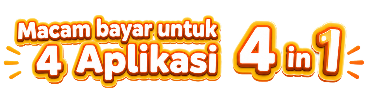 Macam Bayar Untuk 4 Aplikasi, 4 in 1