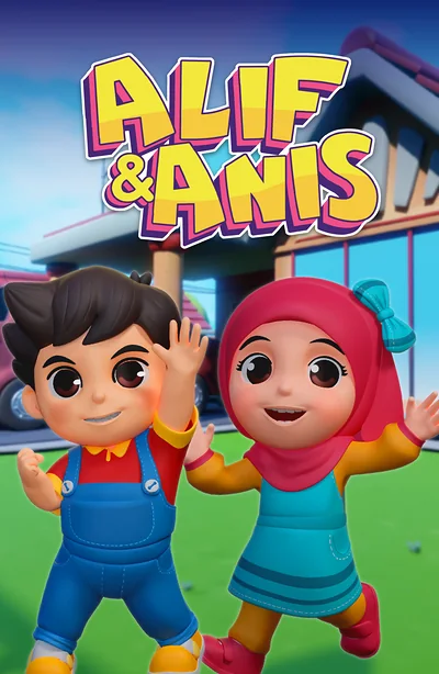 Poster Alif & Anis, kartun Islamik untuk kanak-kanak