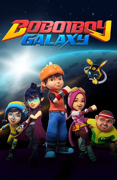 Poster BoBoiBoy Galaxy, kartun adiwira Malaysia