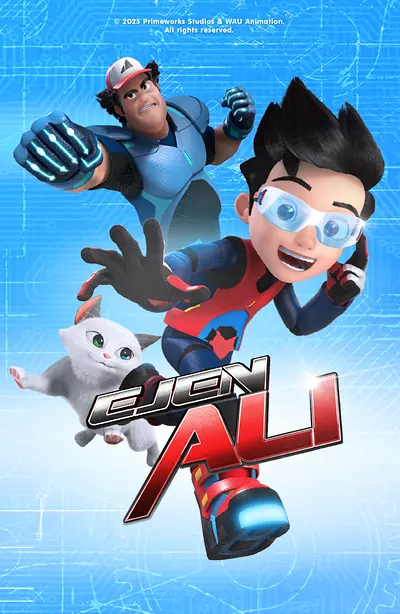 Poster Ejen Ali, kartun aksi ejen rahsia Malaysia