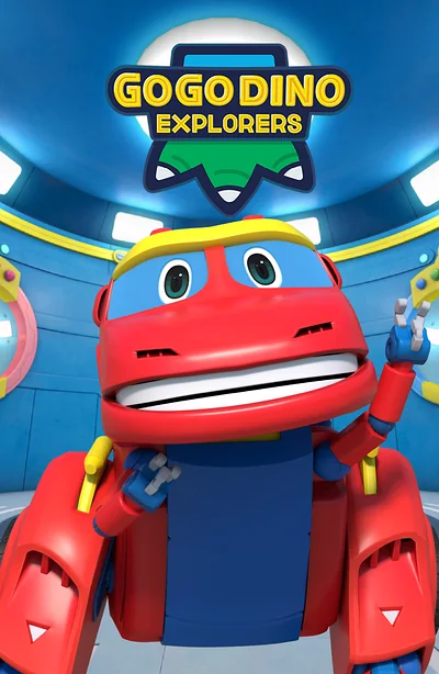 Poster Gogo Dino Explorers, kartun dinosaur dan sains