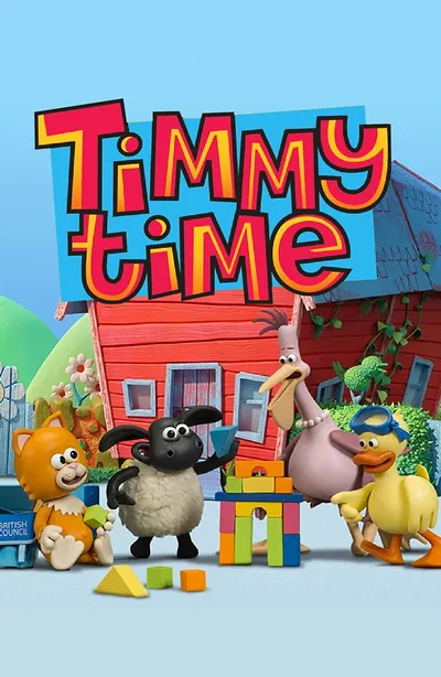 Poster Timmy Time, kartun belajar bahasa Inggeris