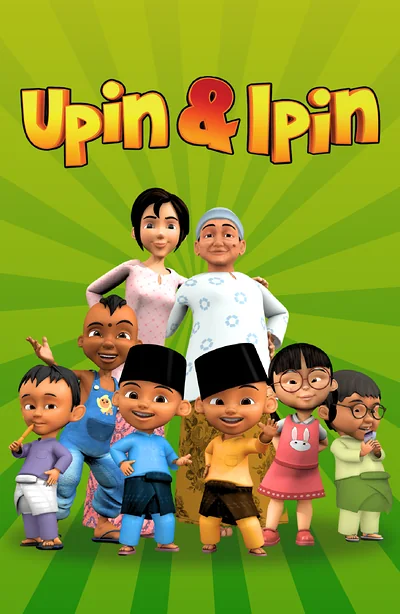 Poster Upin & Ipin, kartun keluarga Malaysia